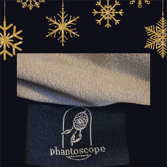 Phantoscope Penguin Christmas Lights Pillow Cover Needle Punch Tan Zipper Close - Picture 2 of 8